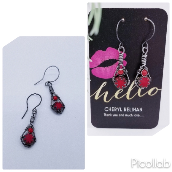 Jewelry - "Steele & Glass" earrings